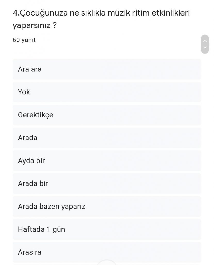 RİTMİN TADI PROJESİ VELİ ÖN ANKET RAPORU by ritmintadi projesi - Ourboox.com