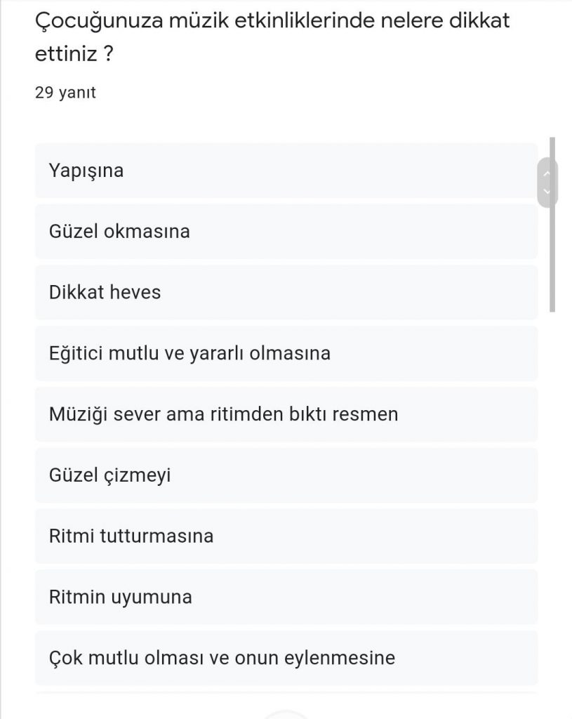 RİTMİN TADINI ÇIKAR PROJESİ VELİ SON ANKET RAPORU by ritmintadi projesi - Ourboox.com