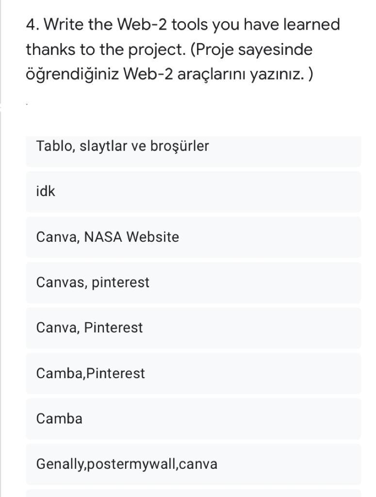 WE EXPLORE SPACE WITH STEM! eTwinning Final Questions by seda kara - Ourboox.com