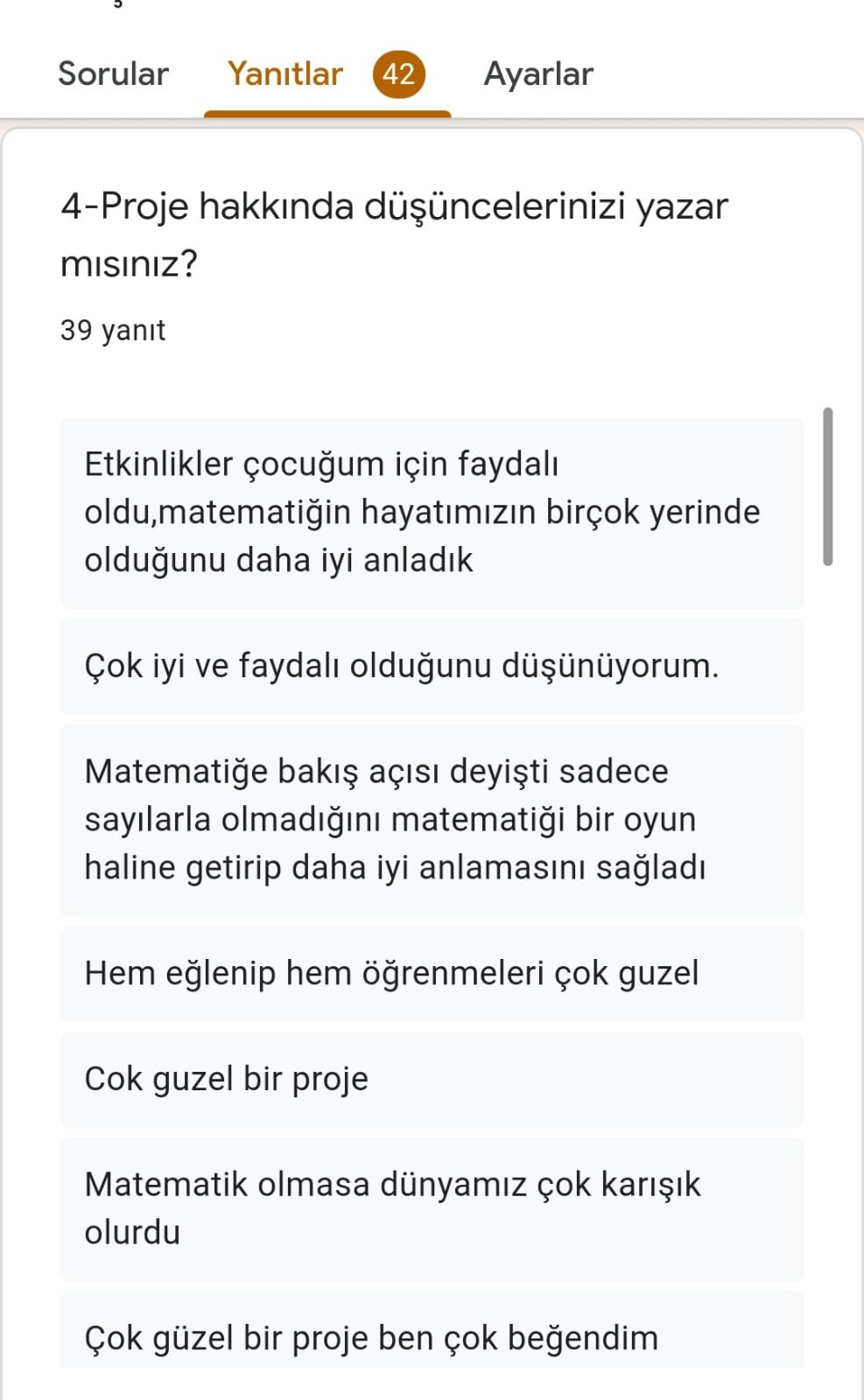 ALGORİTMA’TEMATİK PROJESİ VELİ SON ANKETİ ANALİZİ by Leyla Karatosun - Ourboox.com