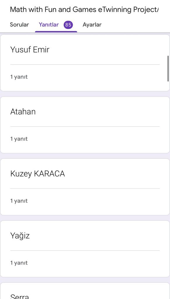 Math with Fun and Games Final Student Survey (öğrenci son anketi) by esvet - Ourboox.com