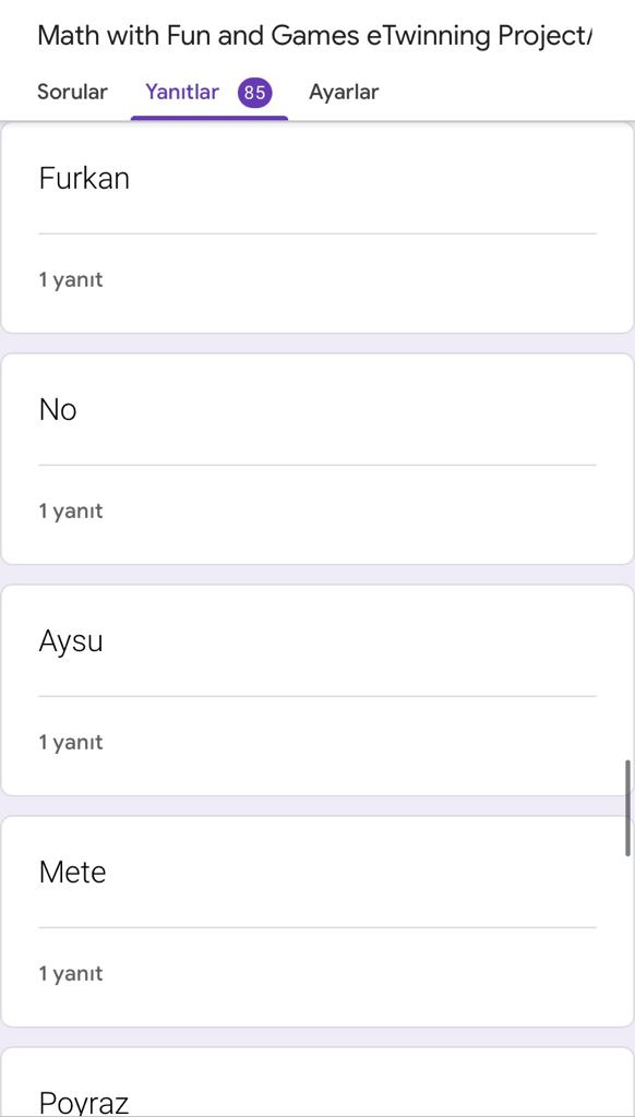 Math with Fun and Games Final Student Survey (öğrenci son anketi) by esvet - Ourboox.com