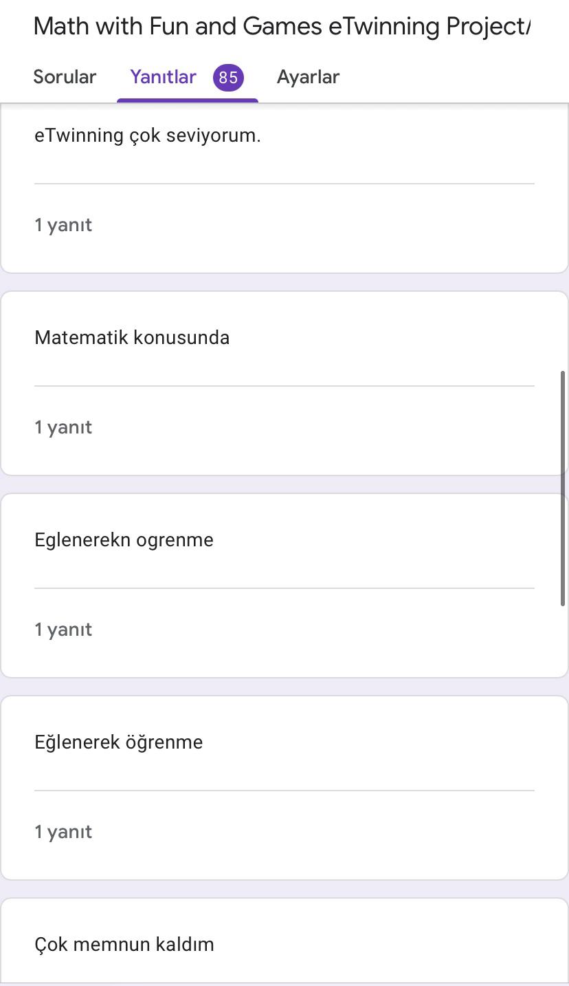 Math with Fun and Games Final Student Survey (öğrenci son anketi) by esvet - Ourboox.com
