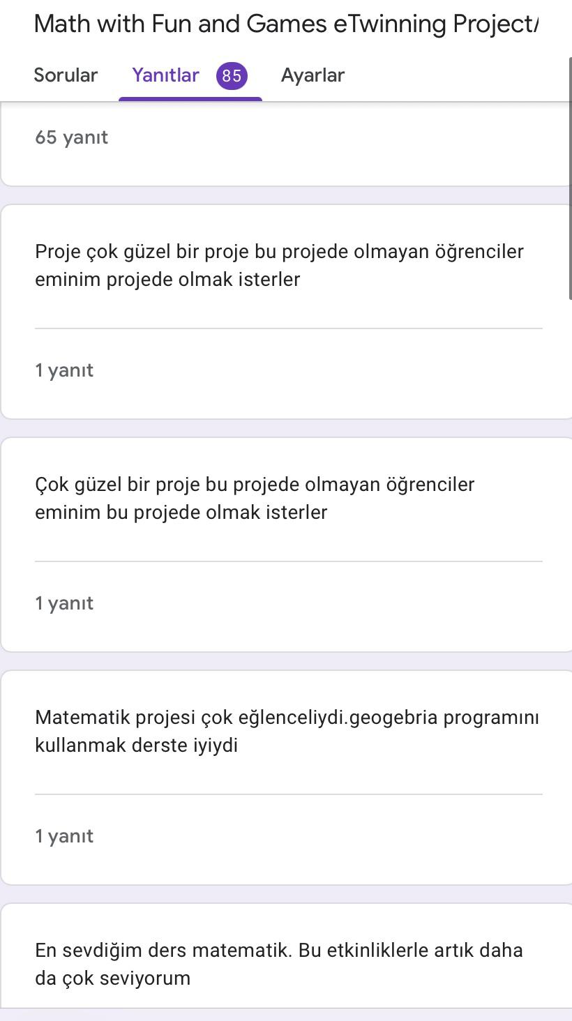 Math with Fun and Games Final Student Survey (öğrenci son anketi) by esvet - Ourboox.com