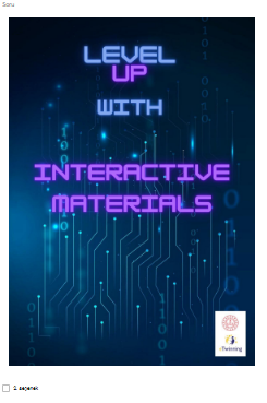 LEVEL UP WITH INTERACTIVE MATERIALS PROJE AFİŞ ANKET ANALİZİ by hülya aktay - Ourboox.com