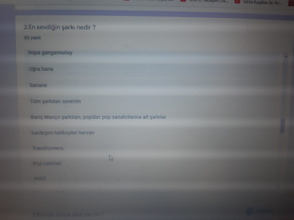 Ritmin tadını çıkar projesi öğrenci ön anket raporu by busra dereli - Ourboox.com