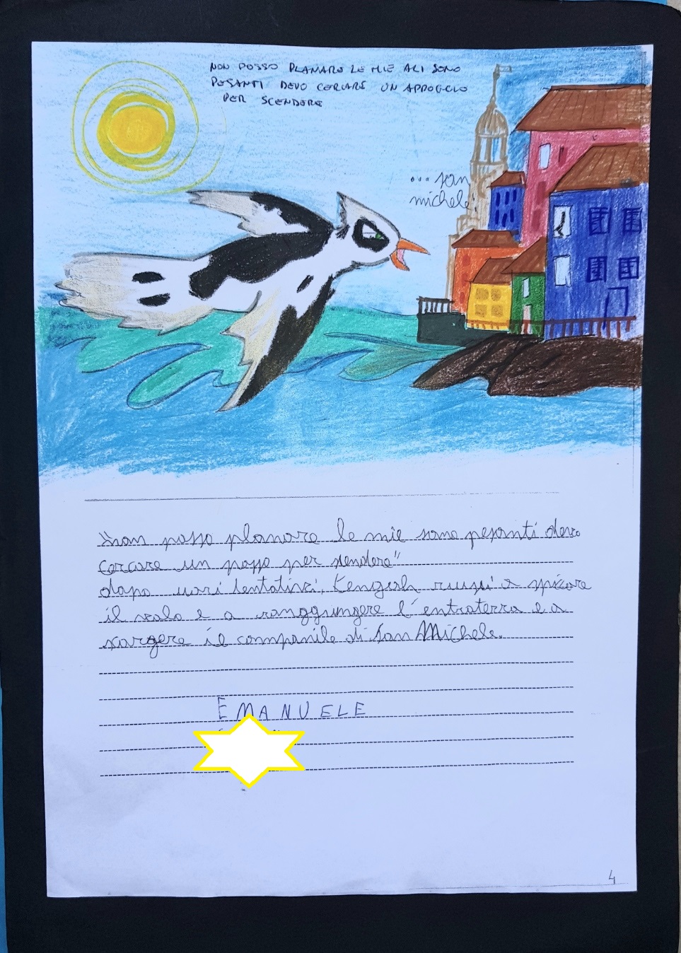 Rappresentazione grafica e drammatizzazione del libro “la gabbianella e il gatto che le insegno a volare”, la classe 1C Scuola Secondari di primo grado by Massi - Illustrated by Alunni 1° C - Ourboox.com