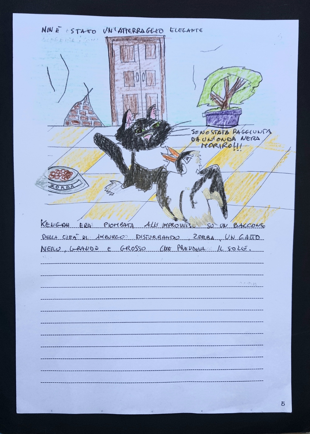 Rappresentazione grafica e drammatizzazione del libro “la gabbianella e il gatto che le insegno a volare”, la classe 1C Scuola Secondari di primo grado by Massi - Illustrated by Alunni 1° C - Ourboox.com