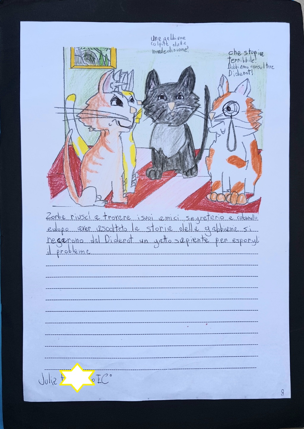 Rappresentazione grafica e drammatizzazione del libro “la gabbianella e il gatto che le insegno a volare”, la classe 1C Scuola Secondari di primo grado by Massi - Illustrated by Alunni 1° C - Ourboox.com