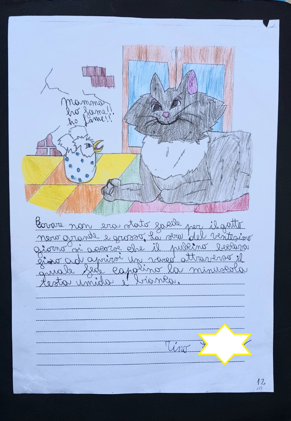 Rappresentazione grafica e drammatizzazione del libro “la gabbianella e il gatto che le insegno a volare”, la classe 1C Scuola Secondari di primo grado by Massi - Illustrated by Alunni 1° C - Ourboox.com