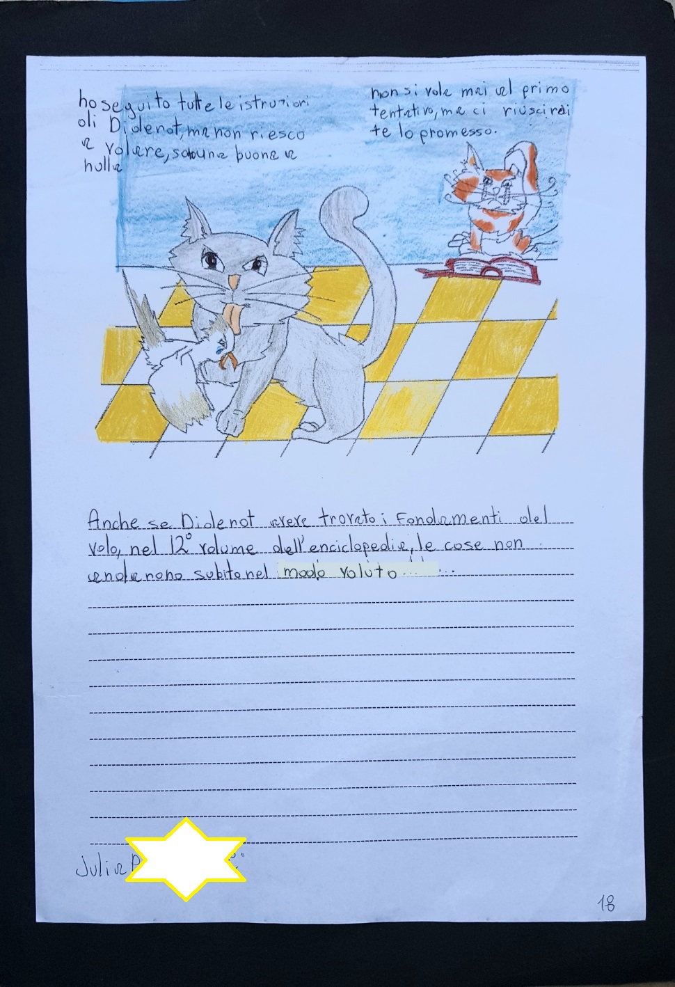 Rappresentazione grafica e drammatizzazione del libro “la gabbianella e il gatto che le insegno a volare”, la classe 1C Scuola Secondari di primo grado by Massi - Illustrated by Alunni 1° C - Ourboox.com