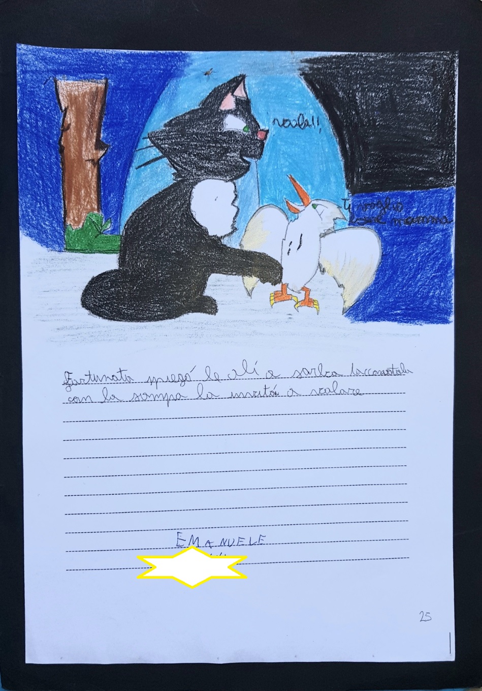Rappresentazione grafica e drammatizzazione del libro “la gabbianella e il gatto che le insegno a volare”, la classe 1C Scuola Secondari di primo grado by Massi - Illustrated by Alunni 1° C - Ourboox.com