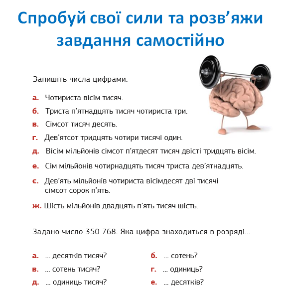 Читання і запис натуральних чисел by Elena lyaschco - Ourboox.com