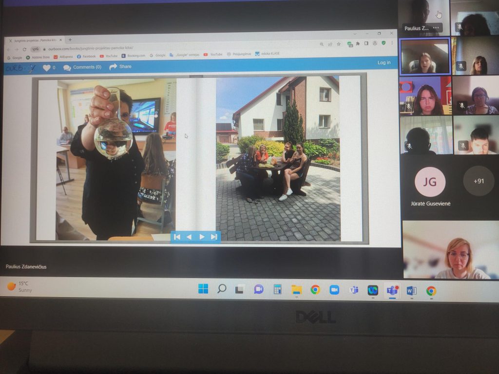 Jungtinis projektas „Pamoka kitaip“ by Pamoka kitaip - Illustrated by Mes iš Pamario krašto. Darnaus vystymosi tikslų siekimas. - Ourboox.com