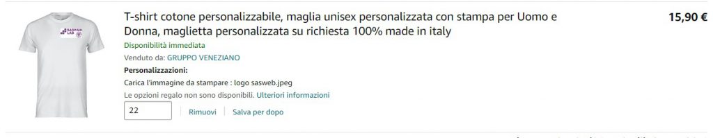 Preventivi Amazon per gadget Sasweb by Alberto Bison - Ourboox.com