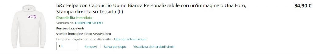 Preventivi Amazon per gadget Sasweb by Alberto Bison - Ourboox.com