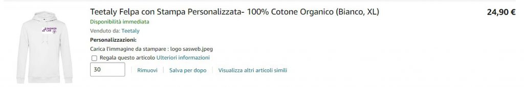 Preventivi Amazon per gadget Sasweb by Alberto Bison - Ourboox.com