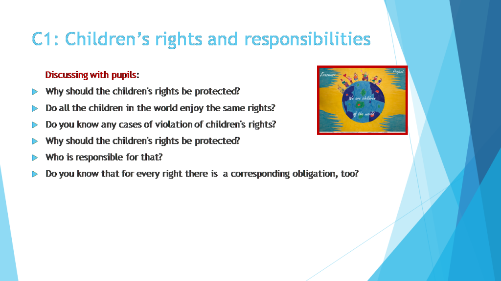 C1: Children’s rights and responsibilitiesActivities within the project by PARASKEVOPOULOU MARIA - Ourboox.com