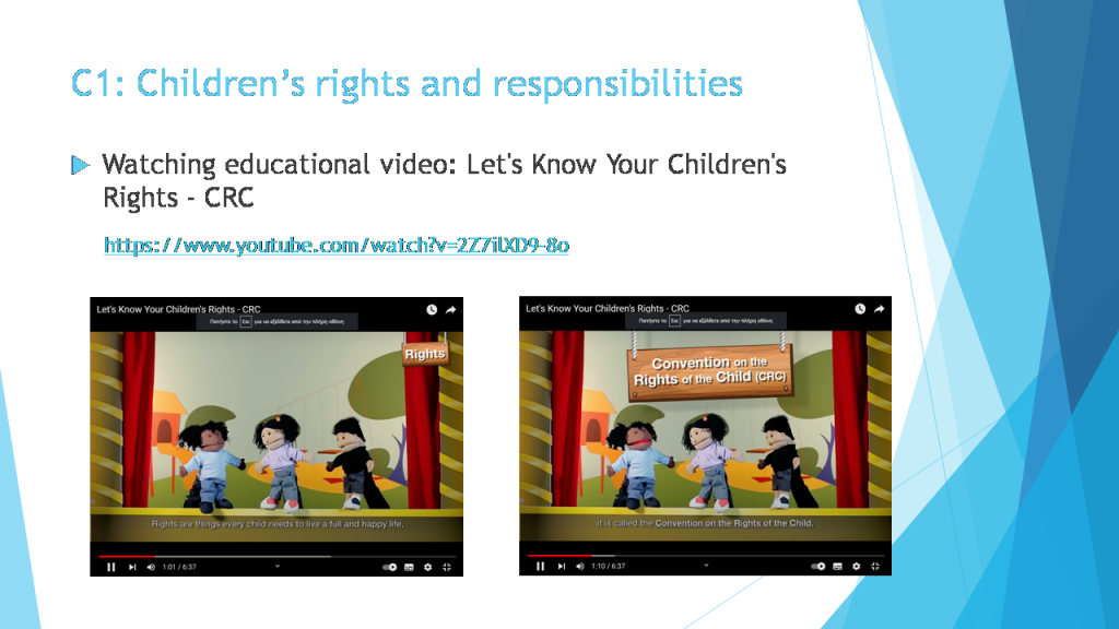 C1: Children’s rights and responsibilitiesActivities within the project by PARASKEVOPOULOU MARIA - Ourboox.com