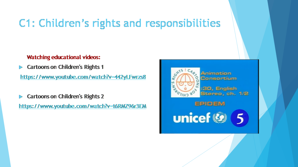 C1: Children’s rights and responsibilitiesActivities within the project by PARASKEVOPOULOU MARIA - Ourboox.com