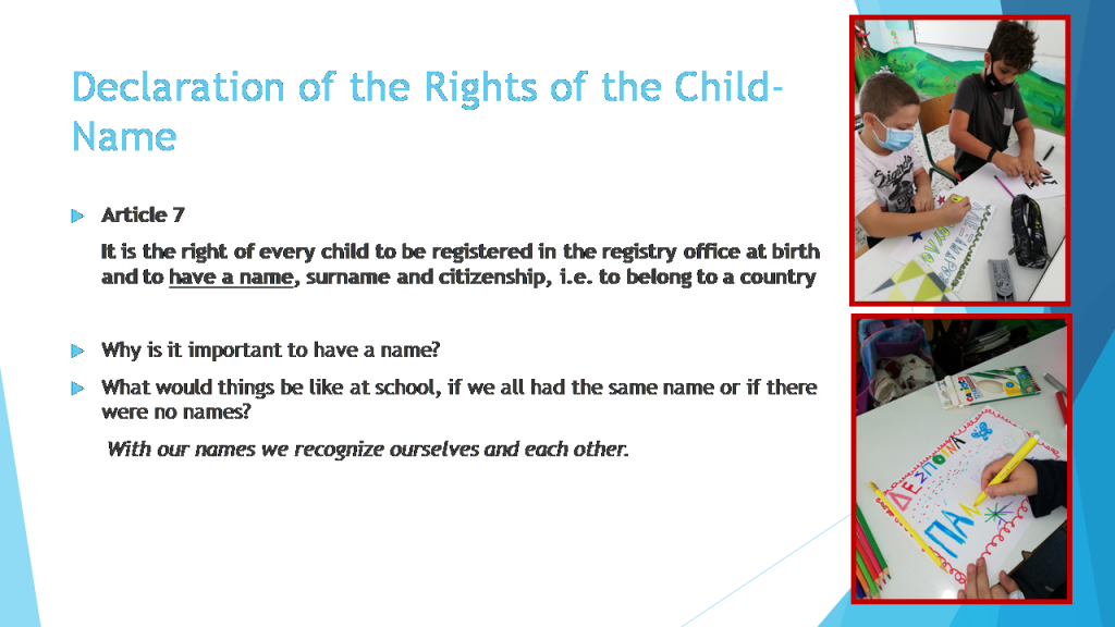 C1: Children’s rights and responsibilitiesActivities within the project by PARASKEVOPOULOU MARIA - Ourboox.com