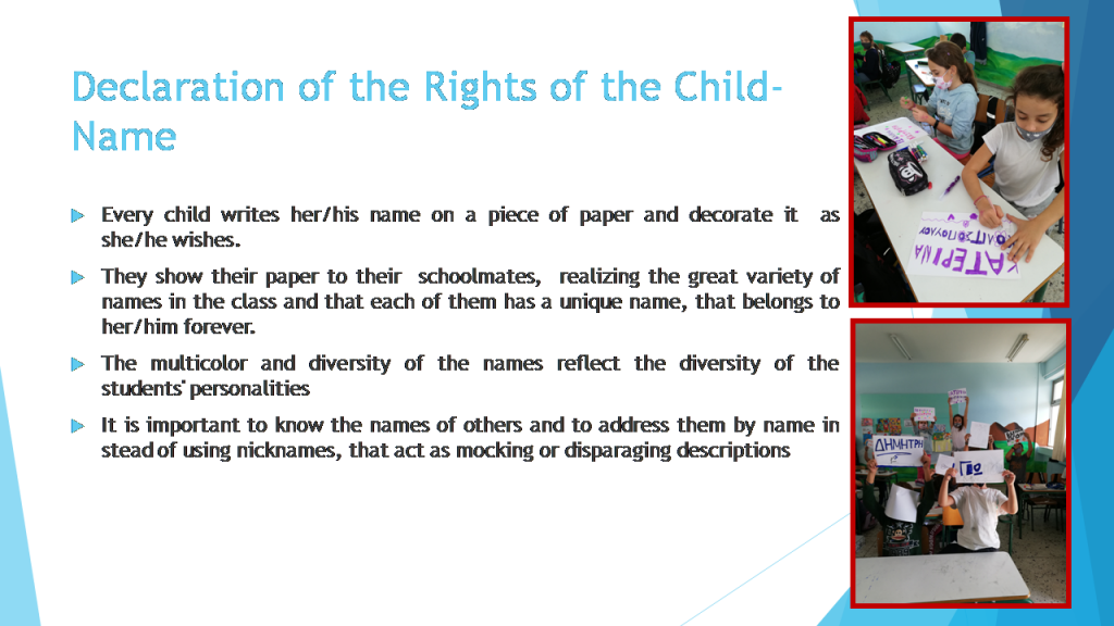 C1: Children’s rights and responsibilitiesActivities within the project by PARASKEVOPOULOU MARIA - Ourboox.com