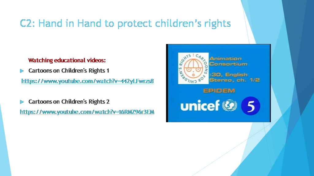 C2: Hand in hand to protect children’s rightsActivities within the project by PARASKEVOPOULOU MARIA - Ourboox.com