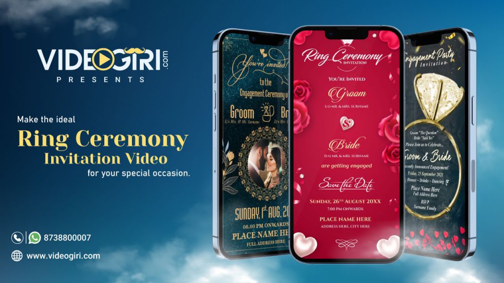 Make The Ideal Ring Ceremony Invitation Video for Your Special Occasion by Videogiri  - Ourboox.com