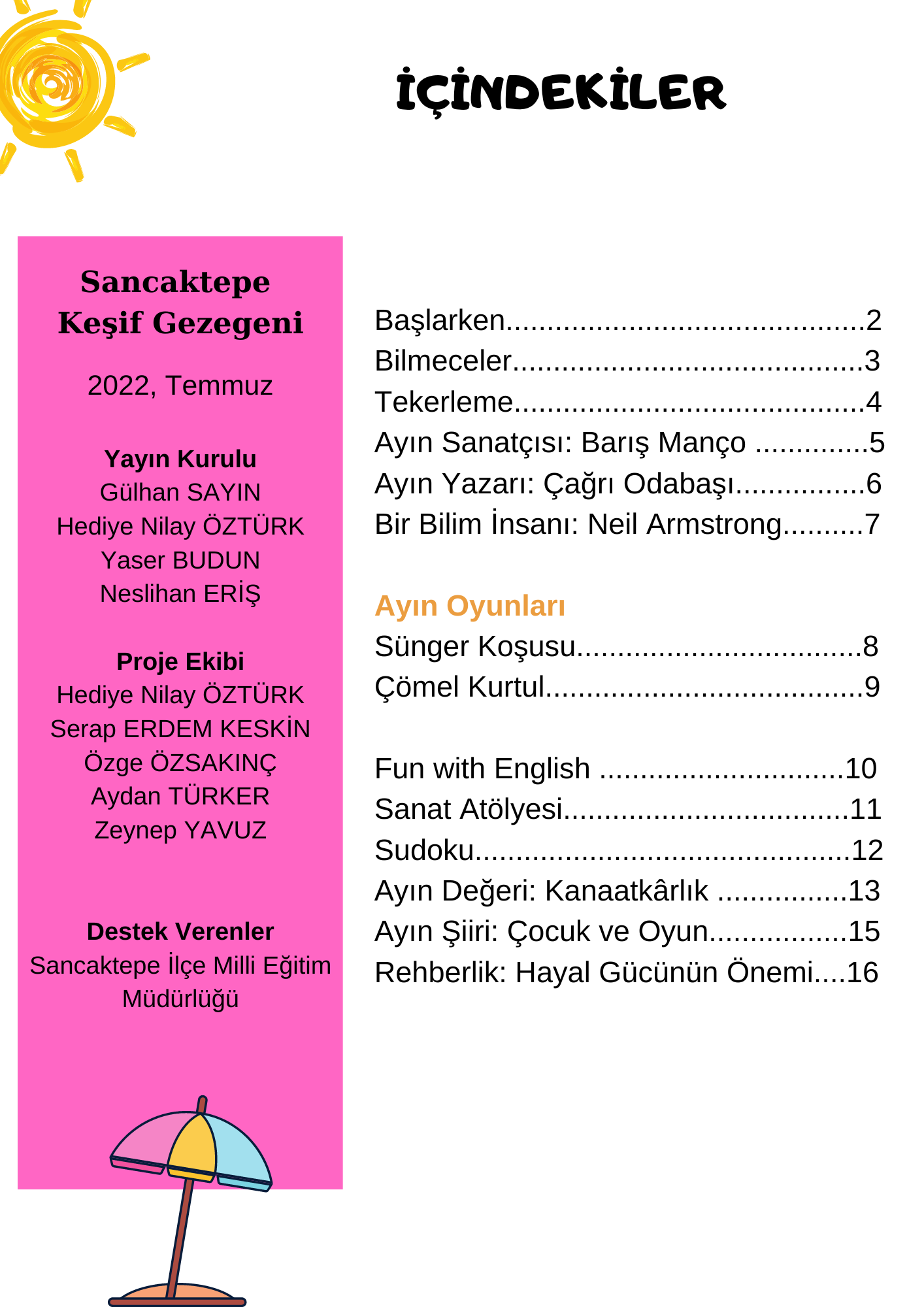 Sancaktepe Keşif Gezegeni Temmuz Sayısı by Keşif Gezegeni - Ourboox.com