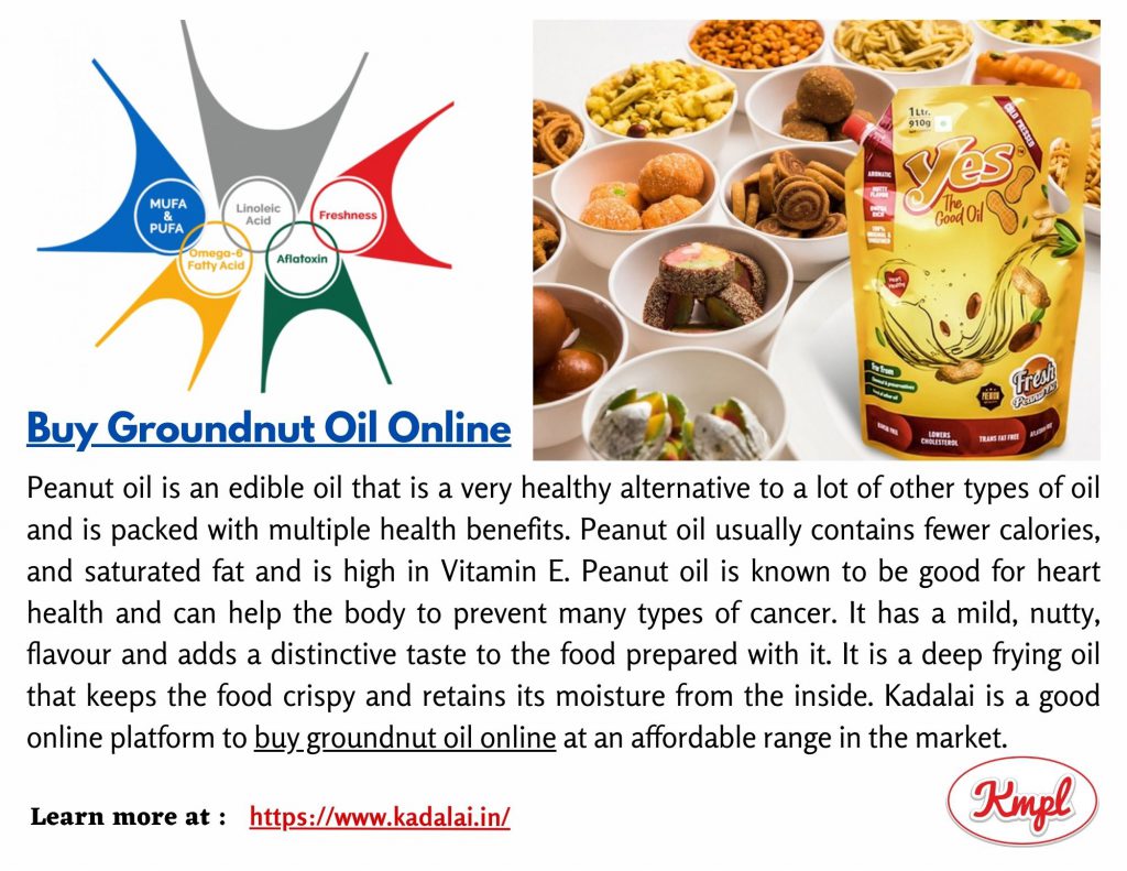 Buy Cheap Groundnut Oil Online by Kadalai Mittai - Ourboox.com