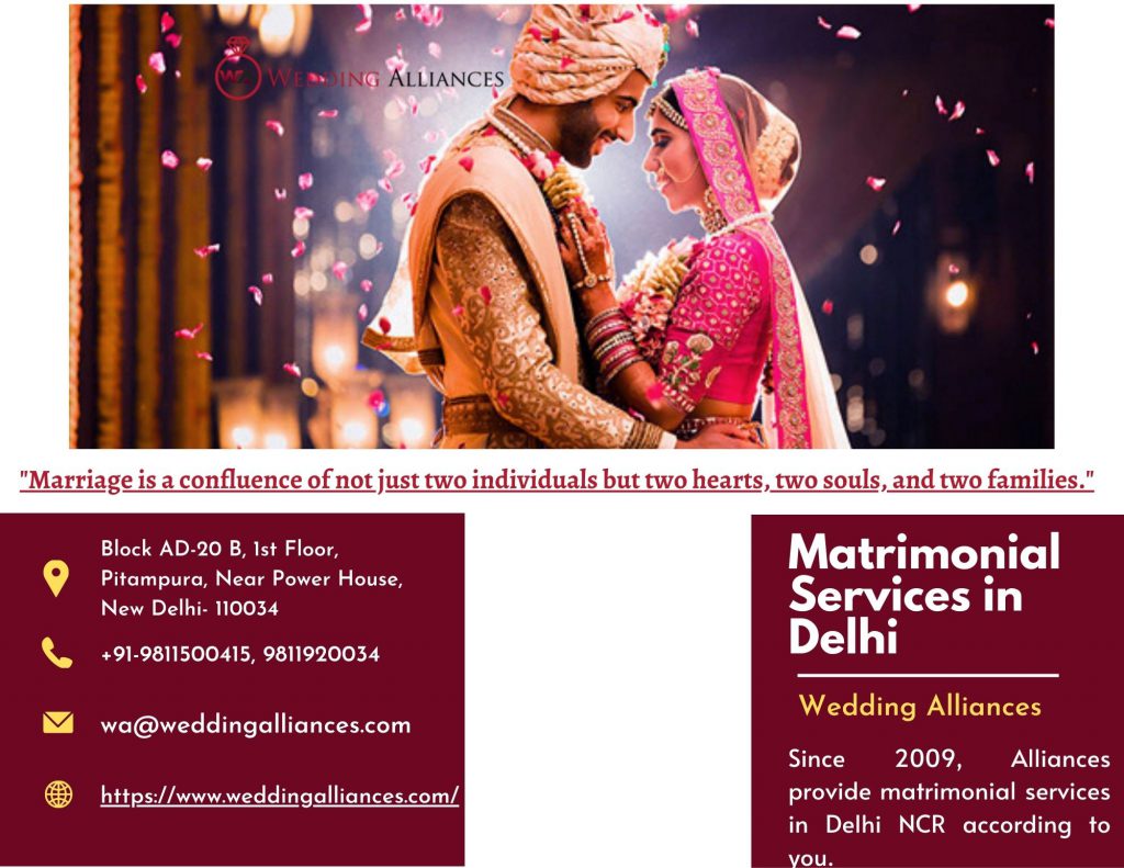 Top Matrimonial Services in Delhi by Wedding Alliances - Ourboox.com
