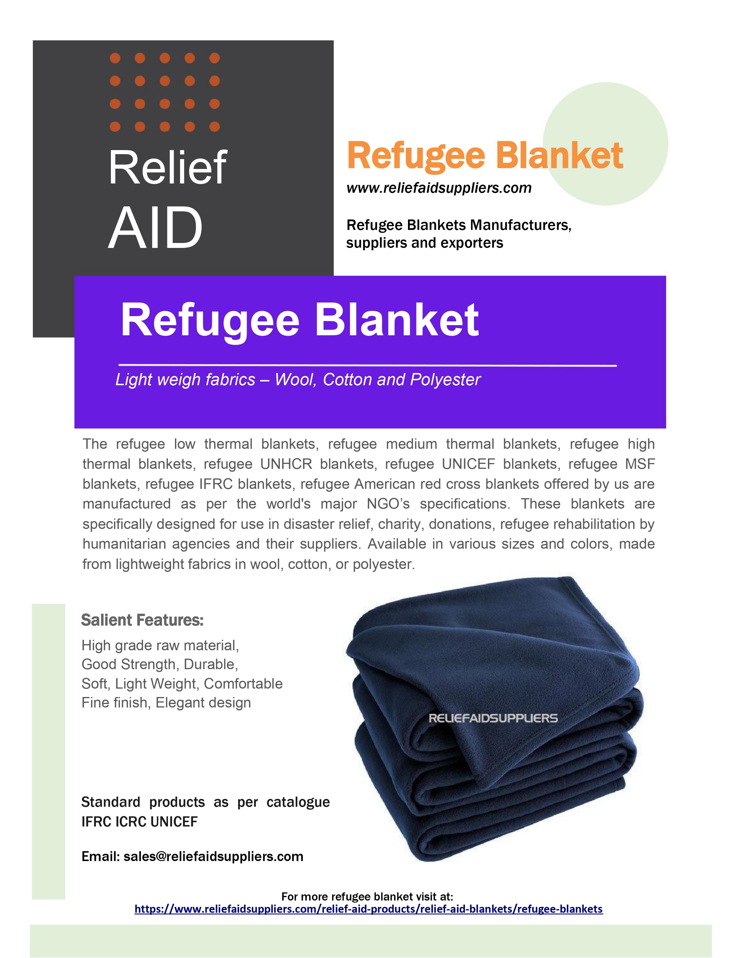 Best Refugee Blankets Suppliers by ReliefAidSuppliers - Ourboox.com