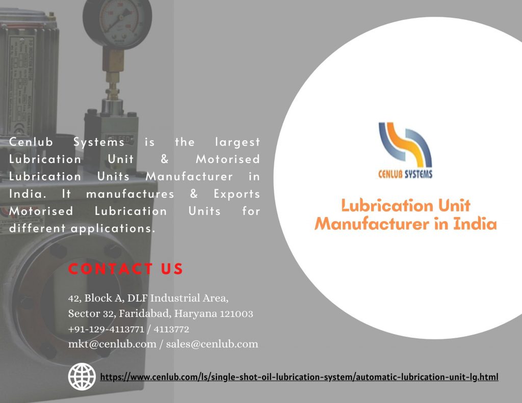 Top Lubrication Unit Manufacturer in India Ourboox