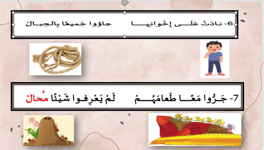 درس إني رأيت نملة by شهيناز سمير - Illustrated by شهيناز سمير - Ourboox.com