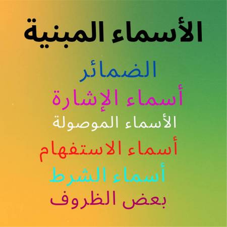 الأسماء المبنية by marwa mokhtar - Ourboox.com