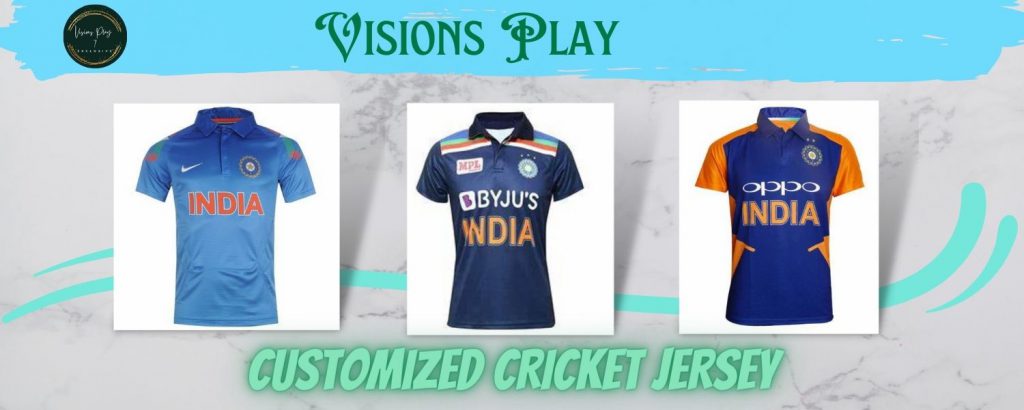 Visions Play by visions play - Illustrated by Visions play is manufacturer of Customized Cricket/football/volleyball/kabaddi/basketball, etc Jersey Manufacturer in Delhi Sweat proof and stretchable and can be used in all seasons summers, winters, and rainy seasons. Materials which we use are to make jerseys are dot net fabric, Crown net, Micro PP, breathable mesh. Our Stitching process for customized cricket jerseys is up to the make, we will make sure all stitches are done in the best also the jersey which is made goes through a proper stitching process. We give the option of Unlimited Color and design which can be given by the customer. We are leading manufacturers in Delhi and can cater all across the world. The fabric of the Tshirt – Round/collar/V Neck/chinese collar neck t-shirt The fabric of Shorts – Dotnet/Crownet fabric with stretchable lycra Types of Print we do on Jersey – Sublimation – Screen Print – rubbe - Ourboox.com