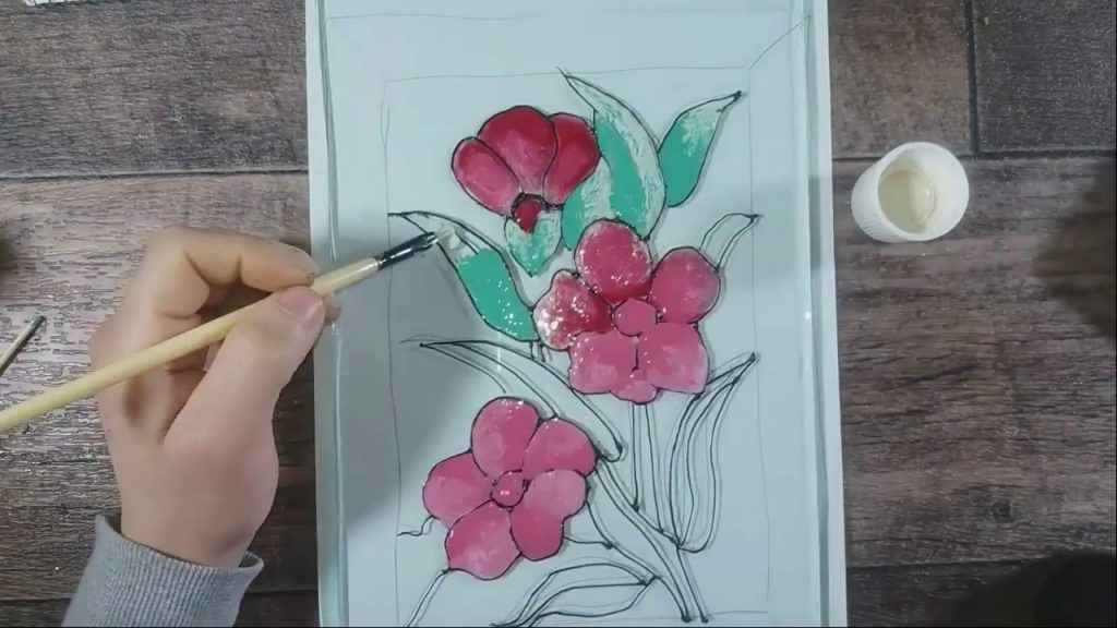 الرسم على الزجاج