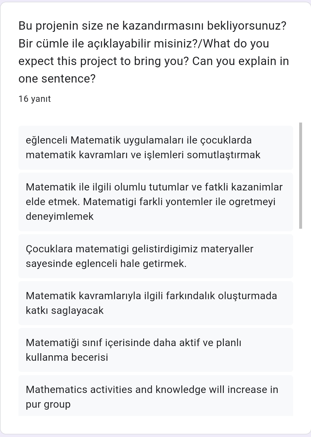 MATHEMATICS TIME Öğretmen Ön Anketi / MATHEMATICS TIME Teacher Preliminary Questionnaire  by Fatma Aksoy - Ourboox.com