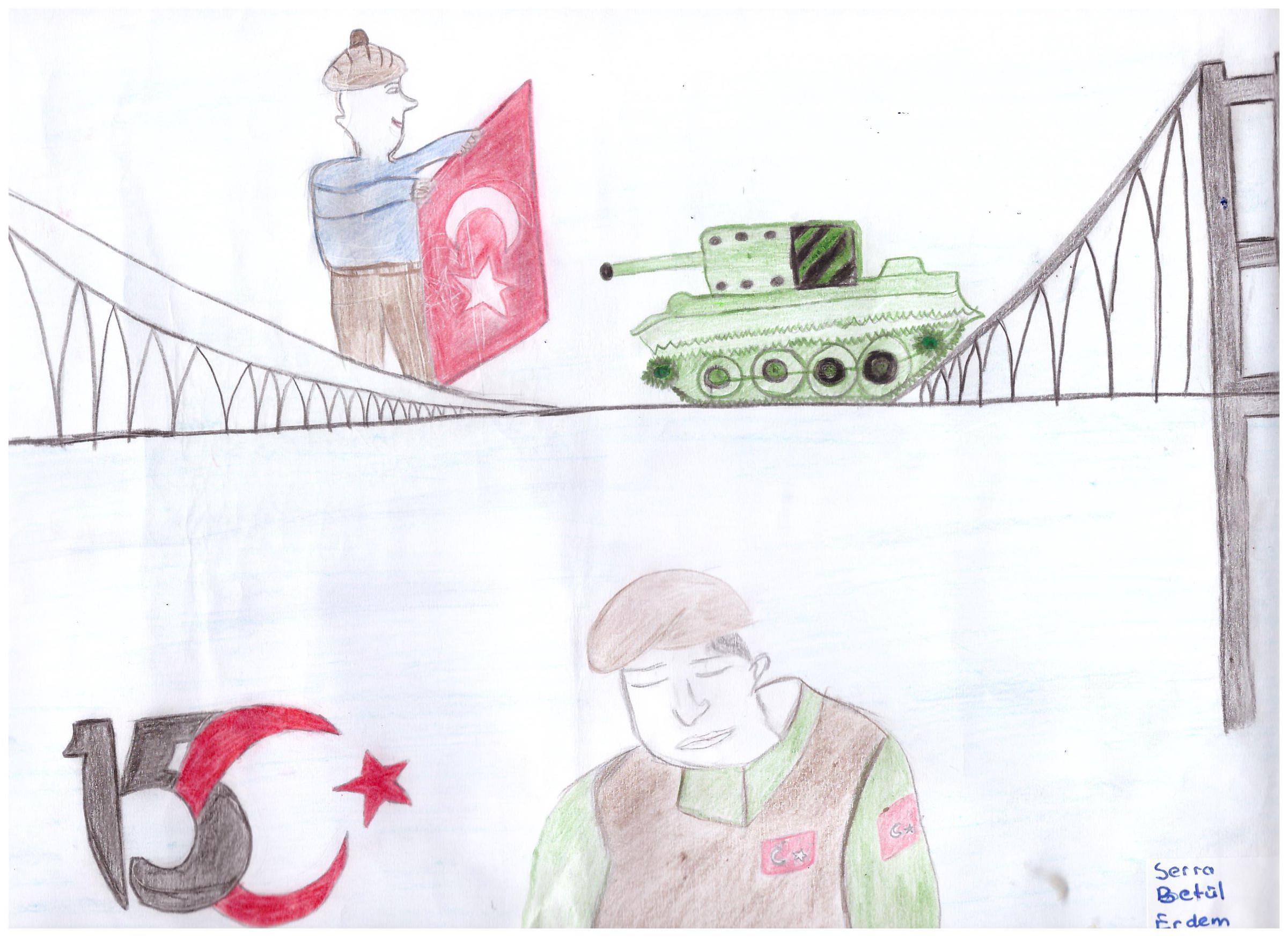 OYAKKENT İLKOKULUNDAN 15 TEMMUZ’A BAKIŞ by OYAKKENT İLKOKULU - Illustrated by 4. sınıf öğrencileri - Ourboox.com