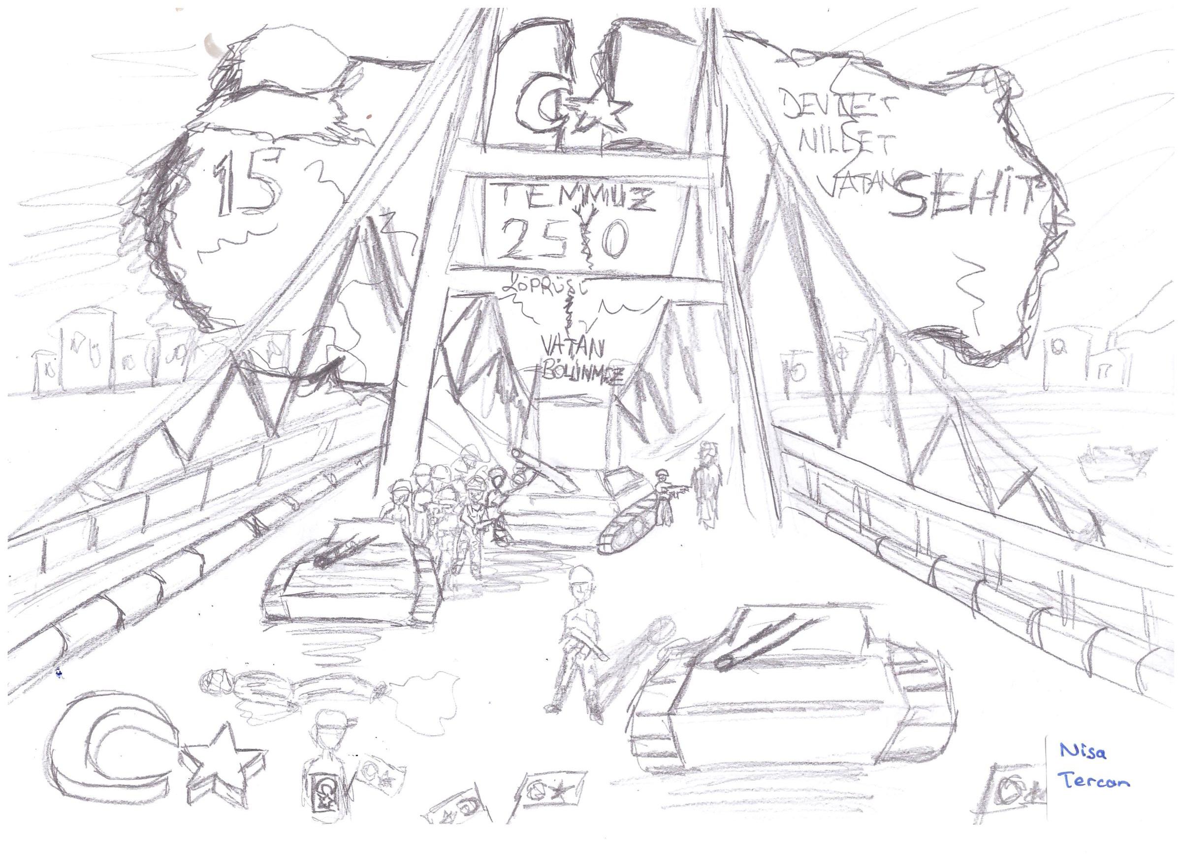 OYAKKENT İLKOKULUNDAN 15 TEMMUZ’A BAKIŞ by OYAKKENT İLKOKULU - Illustrated by 4. sınıf öğrencileri - Ourboox.com