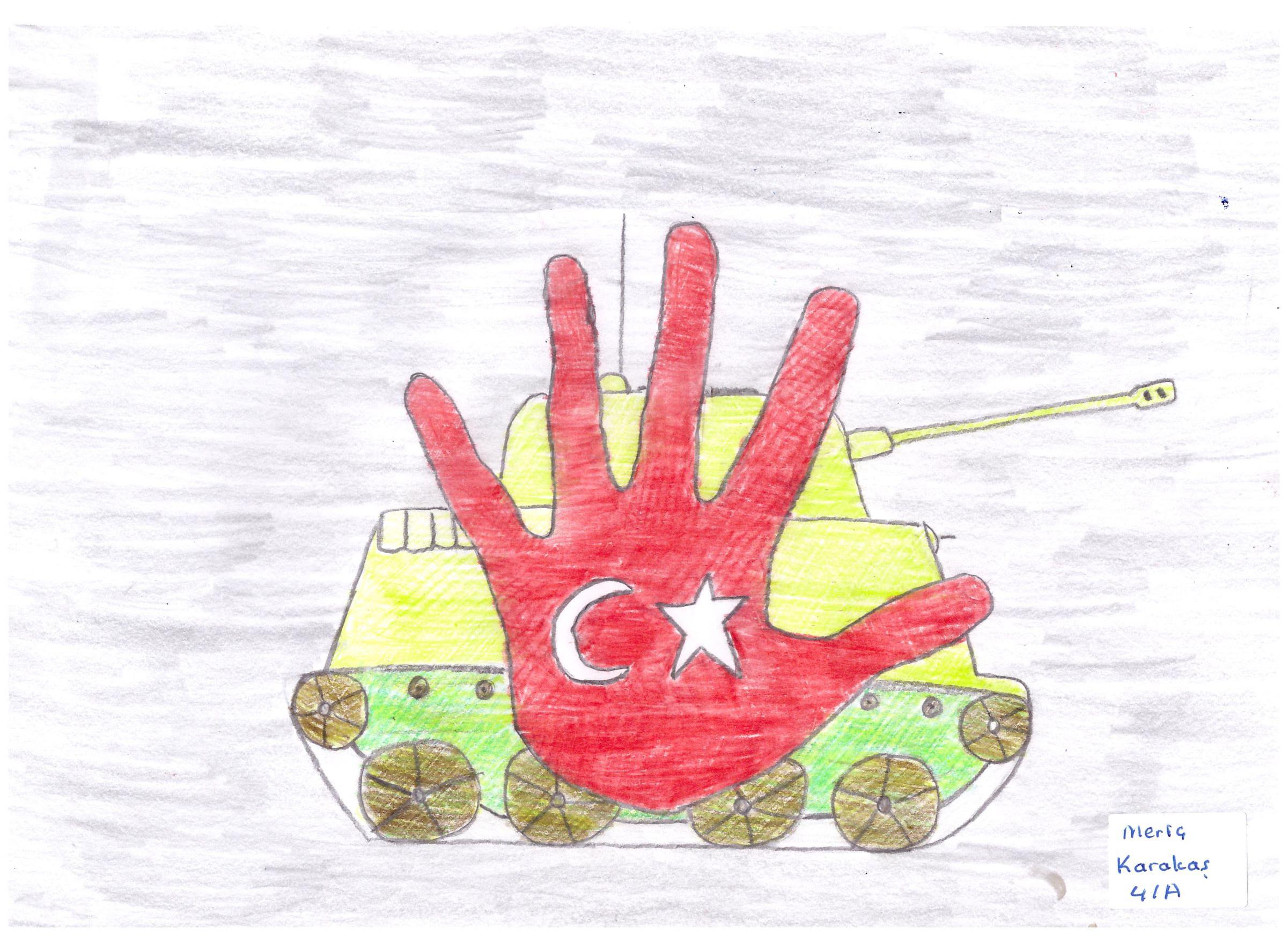 OYAKKENT İLKOKULUNDAN 15 TEMMUZ’A BAKIŞ by OYAKKENT İLKOKULU - Illustrated by 4. sınıf öğrencileri - Ourboox.com