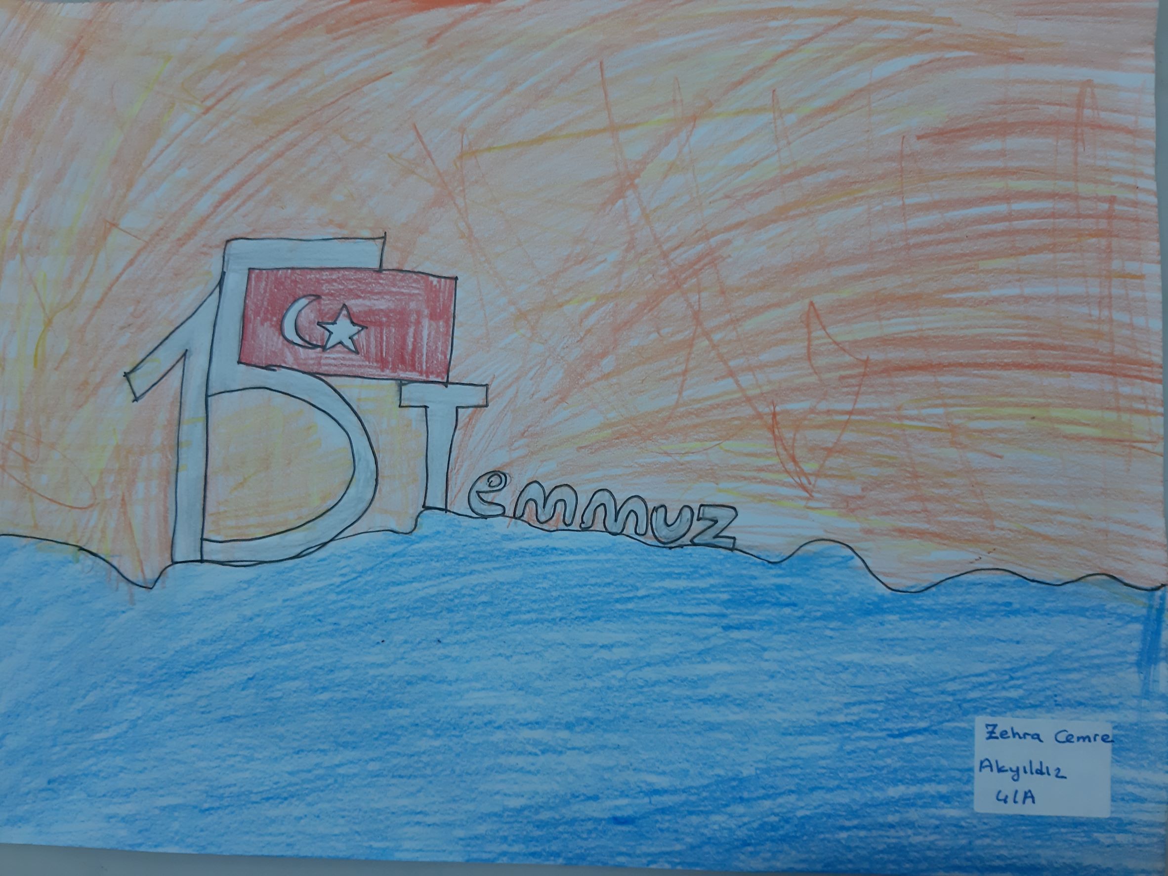 OYAKKENT İLKOKULUNDAN 15 TEMMUZ’A BAKIŞ by OYAKKENT İLKOKULU - Illustrated by 4. sınıf öğrencileri - Ourboox.com