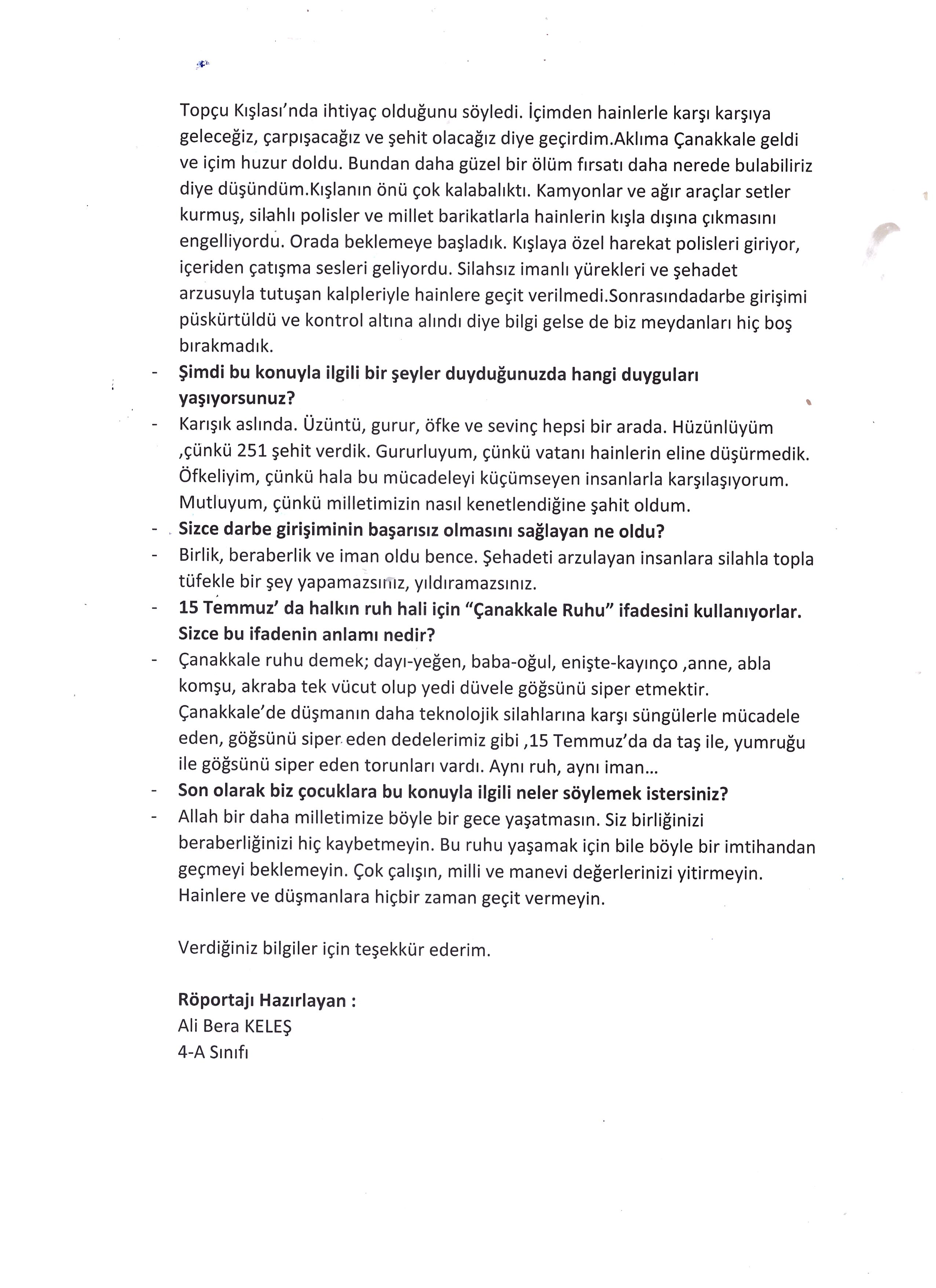 OYAKKENT İLKOKULUNDAN 15 TEMMUZ’A BAKIŞ by OYAKKENT İLKOKULU - Illustrated by 4. sınıf öğrencileri - Ourboox.com