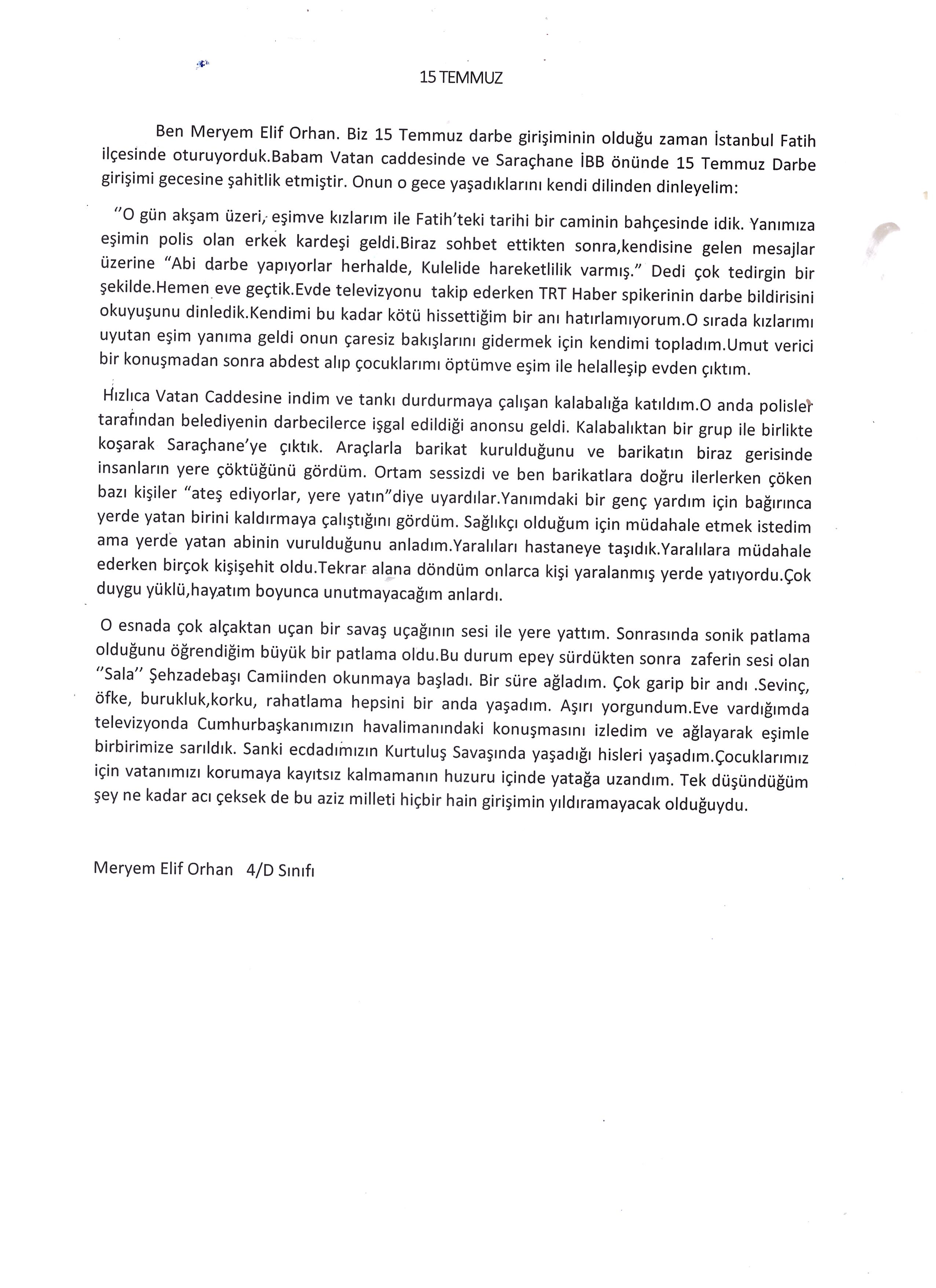 OYAKKENT İLKOKULUNDAN 15 TEMMUZ’A BAKIŞ by OYAKKENT İLKOKULU - Illustrated by 4. sınıf öğrencileri - Ourboox.com