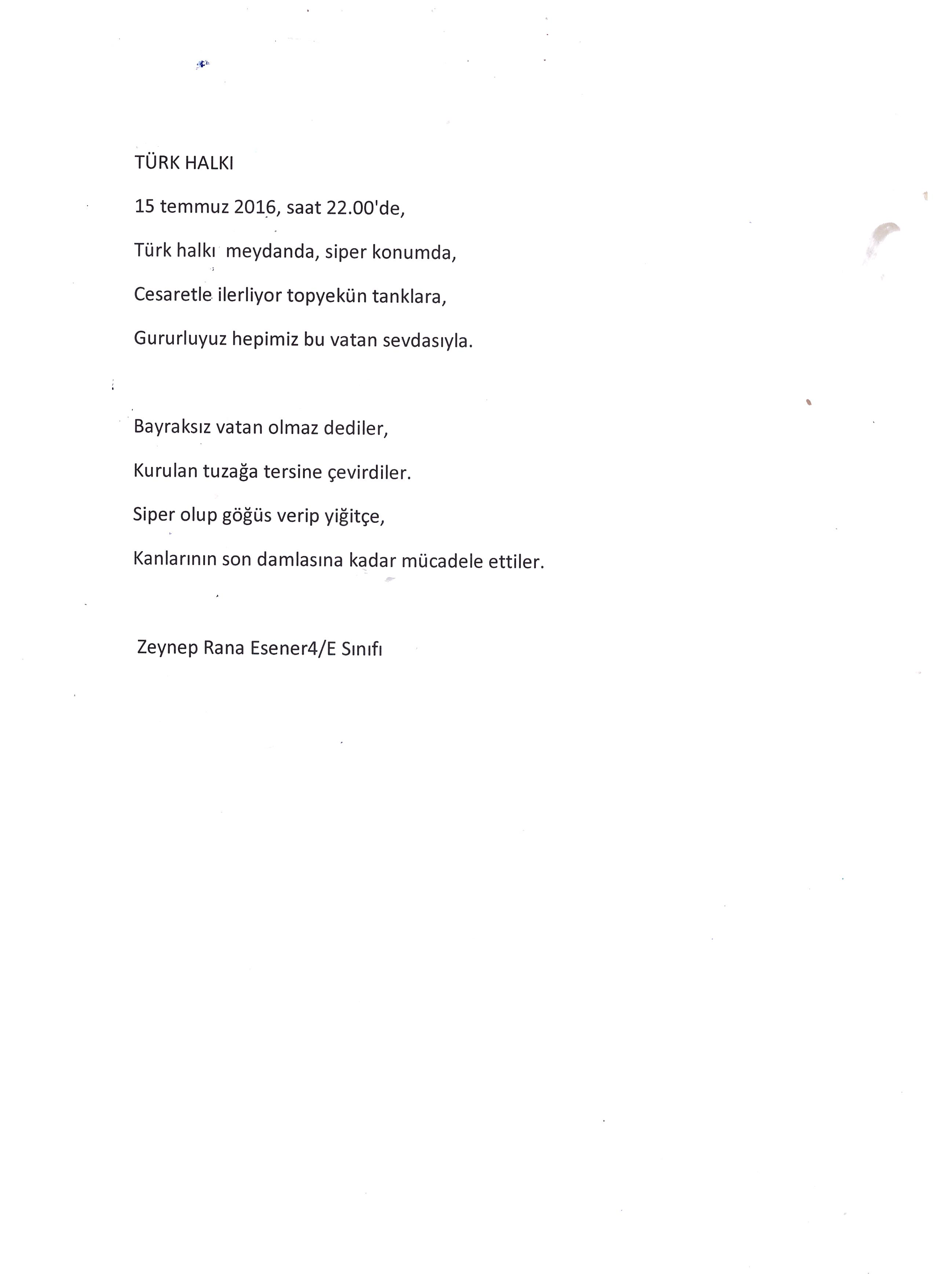 OYAKKENT İLKOKULUNDAN 15 TEMMUZ’A BAKIŞ by OYAKKENT İLKOKULU - Illustrated by 4. sınıf öğrencileri - Ourboox.com