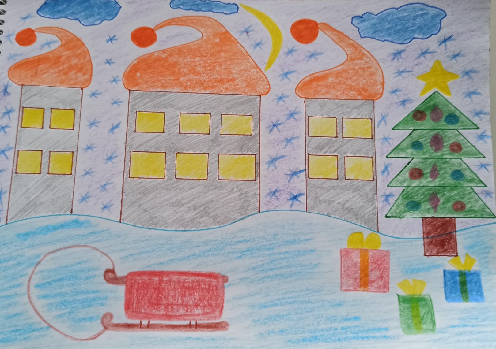 . Новорічна ніч.Образотворче мистецтво by Olga - Ourboox.com