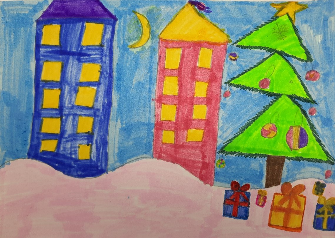 . Новорічна ніч.Образотворче мистецтво by Olga - Ourboox.com