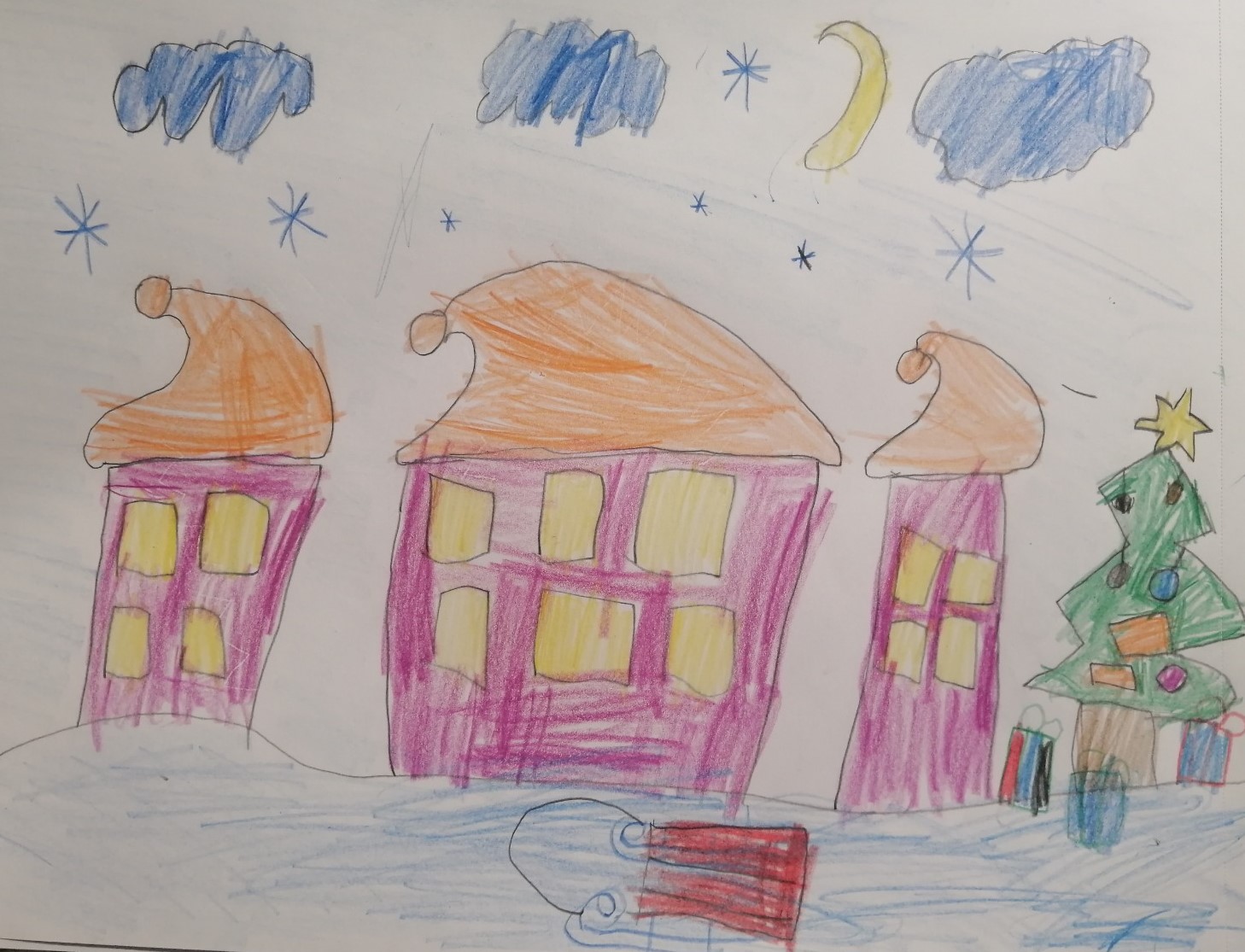 . Новорічна ніч.Образотворче мистецтво by Olga - Ourboox.com