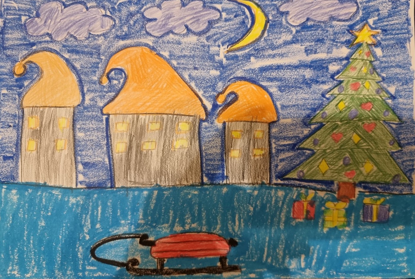 . Новорічна ніч.Образотворче мистецтво by Olga - Ourboox.com