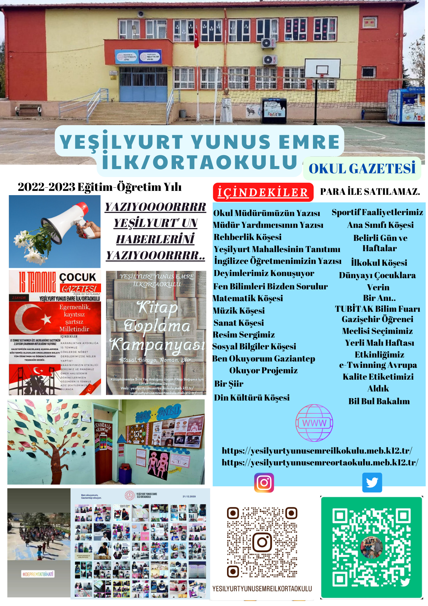 Yeşilyurt Yunus Emre İlk/Ortaokulu Gazetesi by Yeşilyurt Yunus Emre İlk/Ortaokulu - Ourboox.com